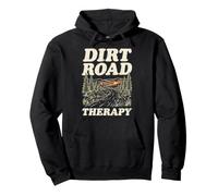 Dirt Road Therapy Bosque Al Aire Libre Senderismo Rutas Camping Sudadera con Capucha