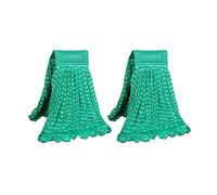 DIRT RUSHER ATDSS76011TG - Cabezal de fregona de tubo de microfibra: mopa húmeda comercial para limpieza de suelos, ultra absorbente, de secado rápido y universal, sin arañazos (paquete de 2)