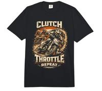 Dirtbike Dirt Bike Motocross Clutch Throttle Repeat Comfort Colors Adult Heavyweight T-Shirt