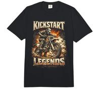 Dirtbike Dirt Bike Motocross Kickstart Legends Comfort Colors Adult Heavyweight T-Shirt