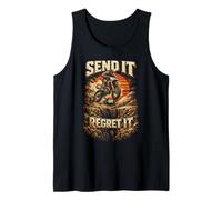 Dirtbike Dirt Bike Motocross Send It Or Regret It Camiseta sin Mangas