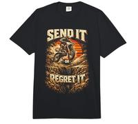 Dirtbike Dirt Bike Motocross Send It Or Regret It Comfort Colors Adult Heavyweight T-Shirt