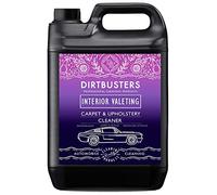 Dirtbusters Solución de champú limpiador de alfombras para tapicería de coche, para limpieza de interiores, limpia, elimina las manchas y desodoriza con tratamiento reactivador de olores (5 L)