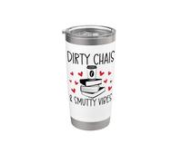Dirty Chais & Smutty Vibes Books Spicy Coffee Icy Spicy Book Vaso térmico de acero inoxidable de doble pared