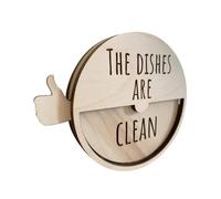 Dirty Clean Dishwasher Magnet - Dishwashing Magnet, Clean Magnets For Dishwasher | Kitchen Organization Strong Magnetic Backing | Easy To Read and Rotating Changing Signs