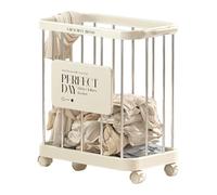 Dirty Clothes Basket, Laundry Hamper Portable, Storage Basket with Wheels, Heavy Duty Hamper, Rolling Laundry Basket, Large Capacity Hamper, Portable Laundry Basket