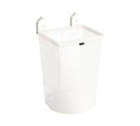Dirty Clothes Hamper - Wall Mounted Mesh Storage Bin | Suction Cup Laundry Basket Bag for Home, Bathroom | for Shirts, Scarves, Coats, Pants, Towels, Small Space Laundry Storage