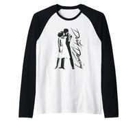 Dirty Dancing Black and White Photo and Logo Vintage Movie Camiseta Manga Raglan