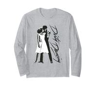 Dirty Dancing Black and White Photo and Logo Vintage Movie Manga Larga