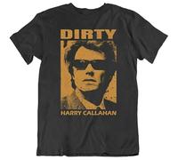 Dirty Harry Callahan Clint East 70S Movie Fan - Camiseta para hombre, unisex, color negro, Negro , 3XL