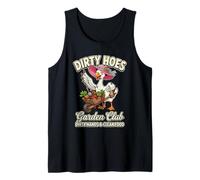 Dirty Hoe Social Club Ganso Jardinería Plantas Amantes Mujeres Camiseta sin Mangas