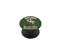 Dirty Hoe Social Club Ganso Jardinería Plantas Amantes Mujeres PopSockets PopGrip Adhesivo