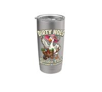 Dirty Hoe Social Club Ganso Jardinería Plantas Amantes Mujeres Vaso térmico de acero inoxidable de doble pared