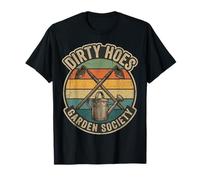 Dirty Hoes Garden Society Gardener Vintage Floral Gardening Camiseta