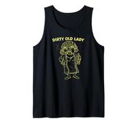 Dirty Old Lady Comedia Sketch Design Mujeres con actitud Camiseta sin Mangas