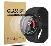 Diruite 4 Piezas para Samsung Galaxy Watch 5 Pro 45mm Cristal Templado Protector Pantalla,HD Antiarañazos Protective Film para Samsung Galaxy Watch 5 Pro 45mm Cristal Protector