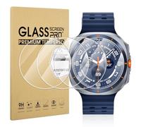 Diruite 4 Piezas Protector Pantalla para Samsung Galaxy Watch Ultra 47mm(2025) Protector Reloj,Vidrio Templado HD 9H Anti-raspado Película Protectora,Ultra 47mm