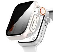 Diruite Funda para Apple Watch SE 3/2/1 /Series 6 5 4 44mm Protector Pantalla Anti Espía,Privacidad Vidrio Templado PC Dura Case para iWatch 44mm Carcasa