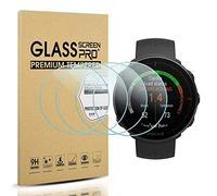 Diruite Paquete de 4 protectores de pantalla para Polar Vantage M/Polar Vantage V de vidrio templado para Polar Vantage M/V [dureza 2.5D 9H ] [antiarañazos] [sin burbujas]