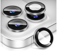 Diruite Protector Lentes para iPhone 17 Pro/17 Pro Max Cristal Templado,Plataforma Convexa HD Vidrio Templado+Aleación Aluminio Proteccion Camara,Gris