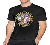 Disabled American Sodiers Men's T-Shirt Tees Short Workout Tops Fashion Black 3XL