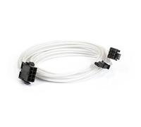 Cable PSU Phanteks Sleeved 6+2-Pines PCIe 50cm Blanco