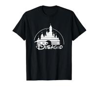 DISAGIO | Ansia y Disagio Camiseta gráfica económica, Hombre, Negro, L