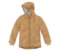 Disana Chaqueta de ballet, 100% lana merino orgánica GOTS, IVN Best | con capucha | Bebé Niño Niño Unisex | Fabricado en Alemania, caramelo, 122-128