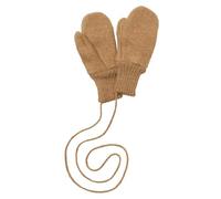Disana GUANTES DE WALK, 100% lana merino orgánica GOTS, IVN Best | conectados con cordón de punto | Bebé Niño Niño Unisex | Fabricado en Alemania, caramelo, Gr. 2 (10 cm ohne Bündchen)