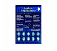 Disaster Prep Guide Poster Emergency Checklist Display