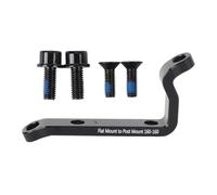 Disc Brake Adapter 160mm | Post to Flat Mount Converter for Mountain & Road Cycling Vehicles | Front & Rear Caliper Bracket | Aluminum Alloy with 4 Screws
