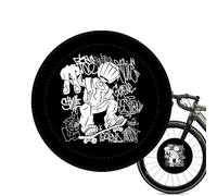 Disc Brake Dust Cover, Creative Brake Wash Case, Stylish Design, 12,6 pulgadas Stain Resistant Protector, Cool Wheel Pedal Cap for Grime Prevention, Cars, and Motorcycles