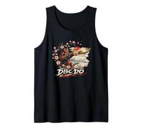 Disc Do Samurai Disc Golf Frolf Regalo de Guerrero japonés Camiseta sin Mangas
