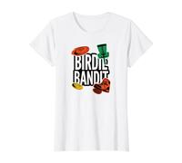 Disc Golf Birdie Bandit Basket Frolfer Gear Camiseta gráfica económica, Mujer, Blanco, S