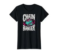 Disc Golf Chain Banger Tournament Player Camiseta gráfica económica, Mujer, Negro, M