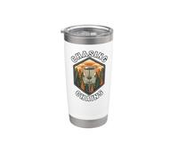Disc Golf Chasing Chains Vintage Disc Golfer Basket Vaso térmico de acero inoxidable de doble pared