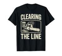 Disc Golf Clearing The Line, Motosierra, Jugador de Golf en Disco Camiseta