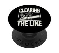 Disc Golf Masculino Clearing The Line PopSockets PopGrip Adhesivo