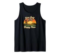Disc Golf My Happy Place Sunset Frolf Player Camiseta sin Mangas