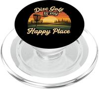 Disc Golf My Happy Place Sunset Frolf Player PopSockets PopGrip para MagSafe