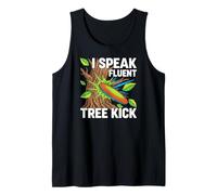 Disc Golf Player I Speak Fluent Tree Kick Humor Camiseta sin Mangas