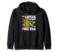 Disc Golf Player I Speak Fluent Tree Kick Humor Sudadera con Capucha