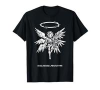 Discarded Prototype Cyborg Angel Robotic Winged Glitch Camiseta