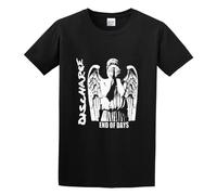 Discharge End of Days Poster Punk World Unisex 100% Cotton Short-Sleeve T-Shirts Black XXL