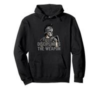 Disciplina es el diseño del Guerrero de Armas Sudadera con Capucha