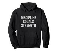 Disciplina es igual a fuerza. estoico, Vintage, Cita. Sudadera con Capucha