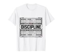Disciplina Mentalidad Tipografía Camiseta