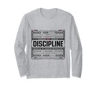 Disciplina Mentalidad Tipografía Manga Larga