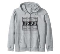 Disciplina Mentalidad Tipografía Sudadera con Capucha