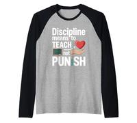 Disciplina positiva La inteligencia emocional los eleva suavemente Camiseta Manga Raglan